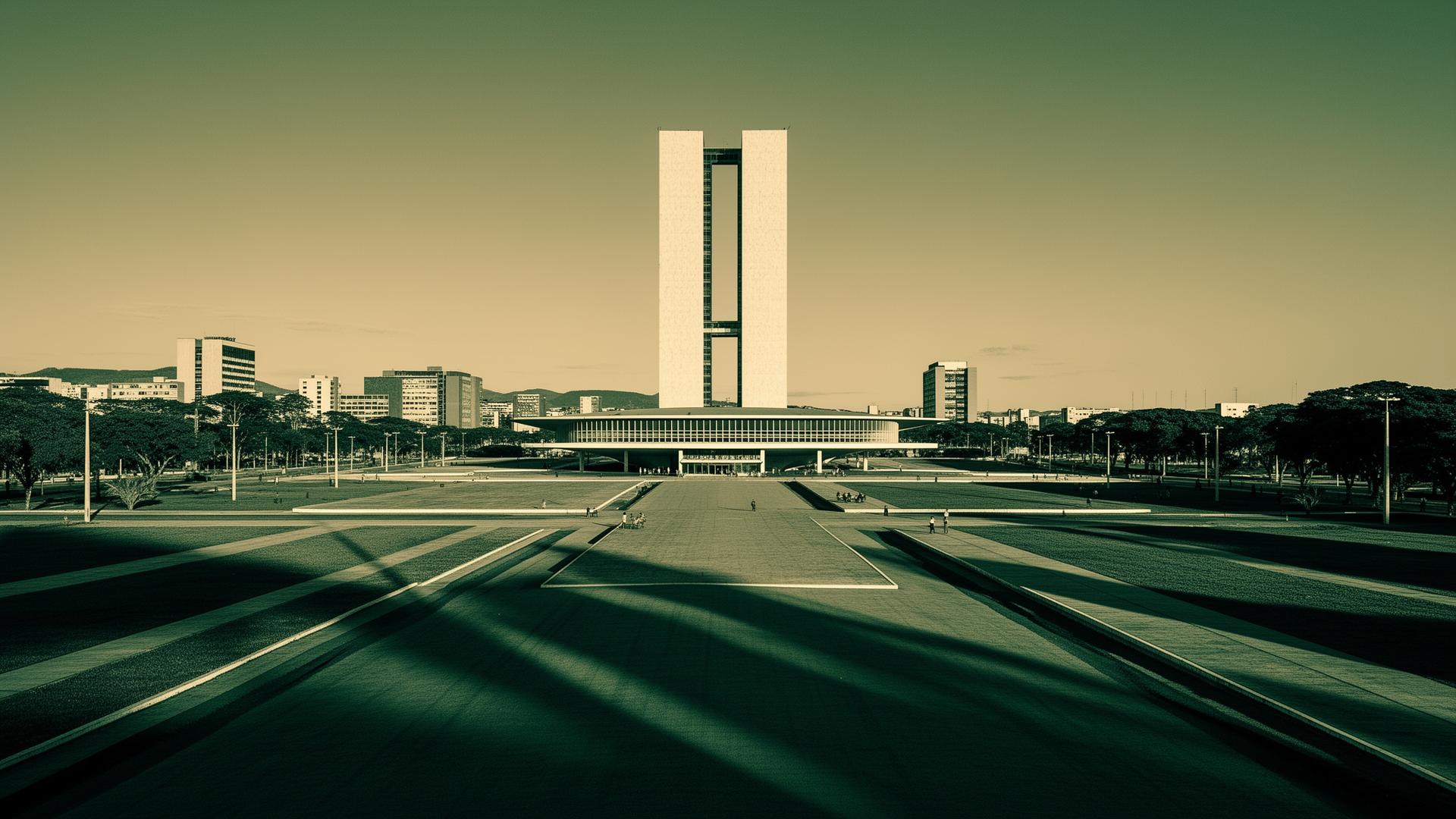 Esplanada dos Ministérios em Brasília